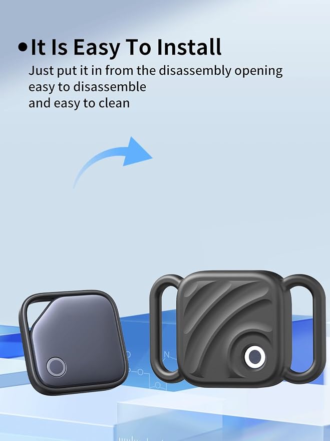 Silicone Case for UGREEN Tracker Tags, Pet Collar Cover, 4 Pack. | 4 Pack Soft silicone cover protects tracker tags from scratches and drops while providing a secure fit for pet collars.