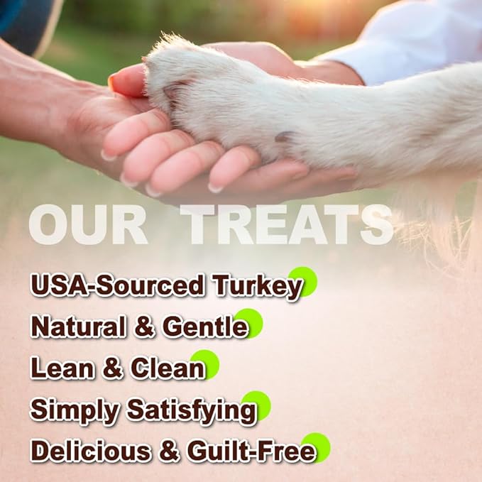 AFreschi Turkey Tendons for Dogs, USA-Sourced, Healthy Dog Treats, Rawhide-Free Puppy Chews, All Natural, Hypoallergenic Dog Treats, Classic Series, Thin Sticks, 3.5 oz Pack