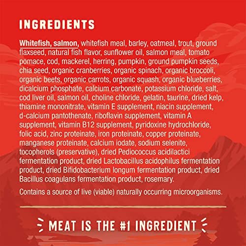 Stella & Chewy's Wild Red Dry Dog Food Raw Coated High Protein Wholesome Grains Ocean Recipe, 3.5 lb. Bag