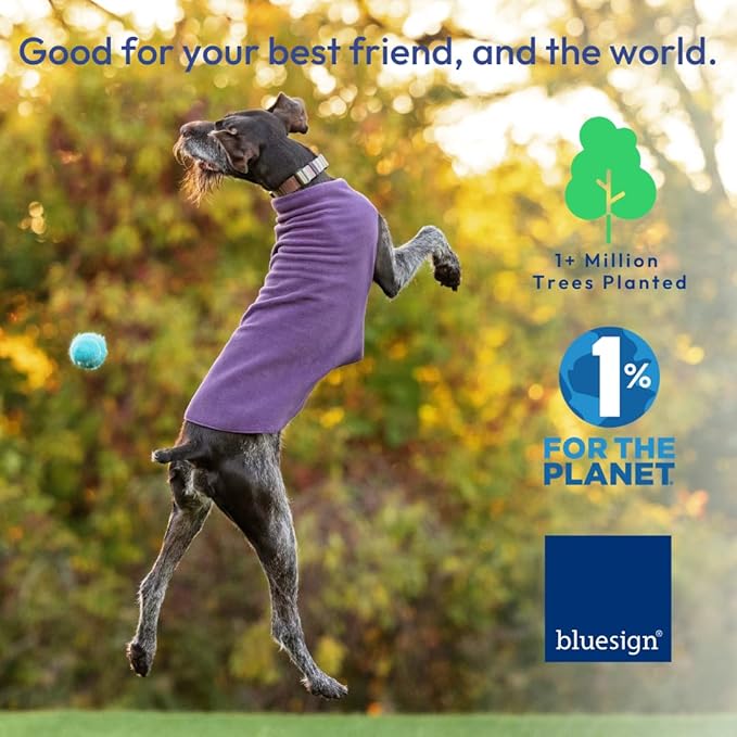 Goldpaw Stretchy Fleece Jacket for Small Dogs - Super Soft, Warm Dog Sweater - Pet Sweater Vest for Fall and Winter - Canine Clothes Made in The USA - Machine Washable - Navy - Size 18