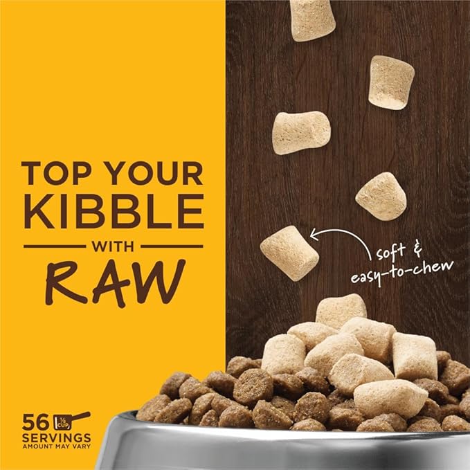Instinct Raw Boost Mixers, Freeze Dried Dog Food Topper, Grain Free - Cage Free Chicken, 14 oz. Bag