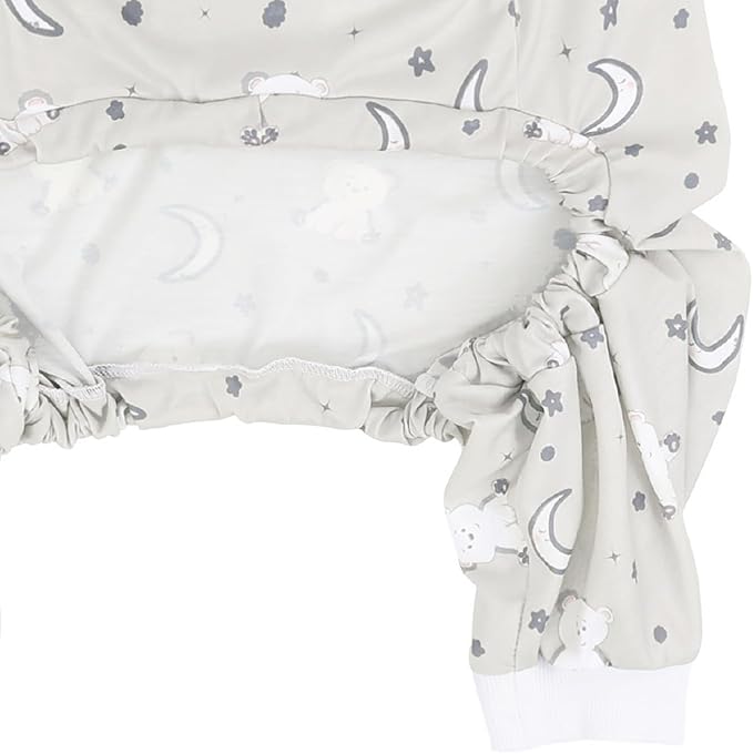 HDE Dog Pajamas One Piece Jammies Jumpsuit Pet Clothes Outfit Stretchy Lightweight Comfy Shirt Pjs for M-3XL Dogs Goodnight Polar Bears - M