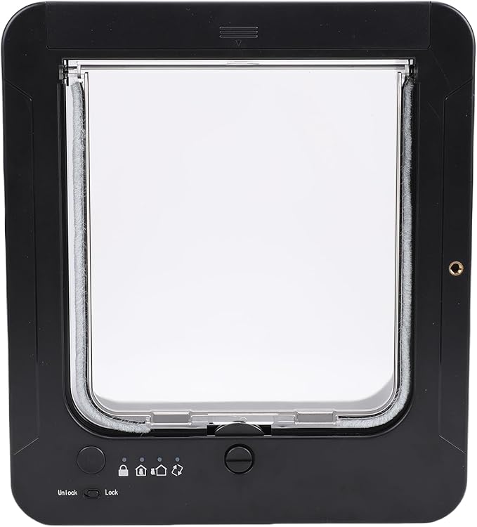 Generic 2026 Upgrade Smart Cat Door for Interior & Exterior, Automatic Sensing Pet Door with Collar Activated Opening, Electronic Cat Flap for Kitty Kittens Doggie