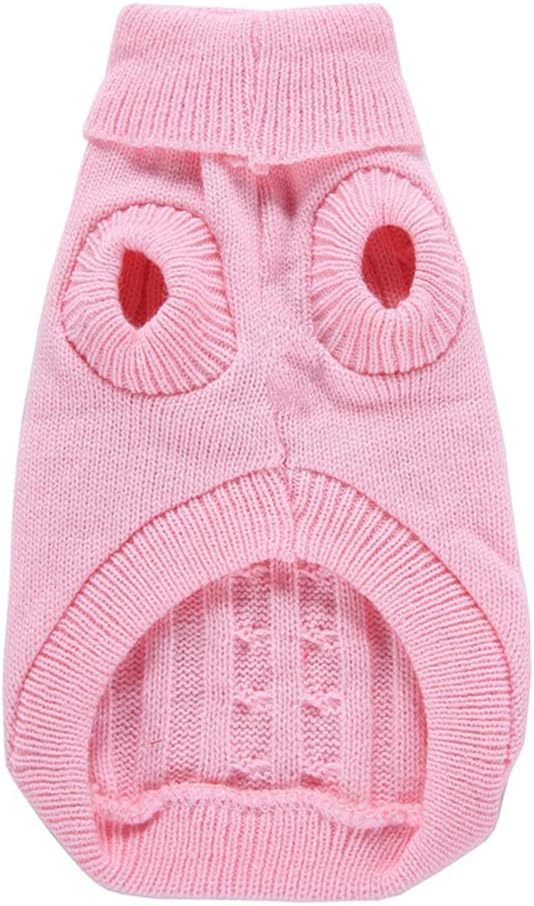 Dog Sweater, Warm & Soft, Medium (Chest 16-18 inches), Pink, Classic Turtleneck, Machine Washable, Winter, Unisex, Solid, Holiday