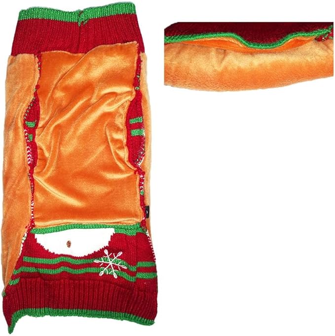 NACOCO Dog Snow Sweaters Thick Snowman Sweaters Xmas Dog Holiday Sweaters New Year Christmas Sweater Pet Clothes for Small Dog and Cat (Thick Snowman, XXS)