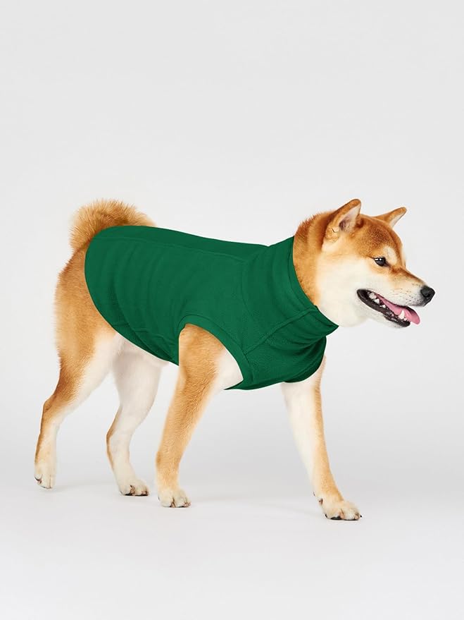 Haloumoning Fleece Dog Sweater Turtleneck Pullover Sweatshirt Pet Winter Warm Clothes
