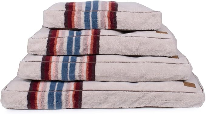 Pendleton Berber Napper Dog Bed - Rosewood Serape, S