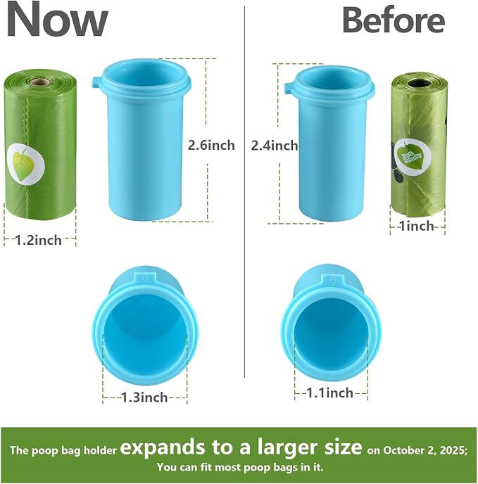 Cibaabo Dog Water Bottle with Food Container & Poop Bag Holder & Filter | Feeding & Hydration & Waste All in One | Travel Puppy Water Bowl | Portable Pet Dispenser | Girl Dog Accessories for Walking