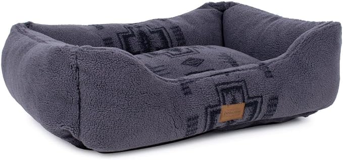 Pendleton Harding Tonal Berber Kuddler Dog Bed in Natural, XL