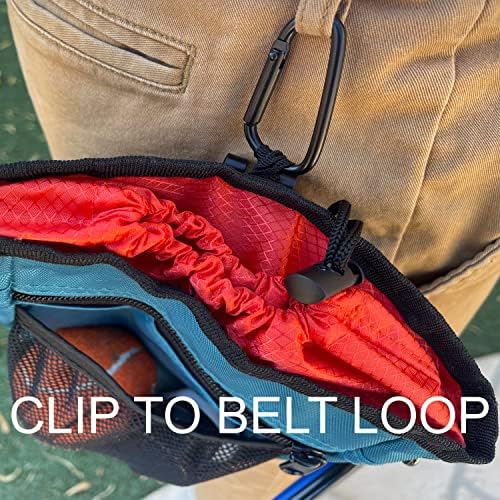 Jalousie Dog Training Pouch with Training Clicker and Water Bowl - 5 Ways to Wear - Carry Toys, Treats for Positive Reinforcement - Built-in Poop Bag Dispenser (Grey)