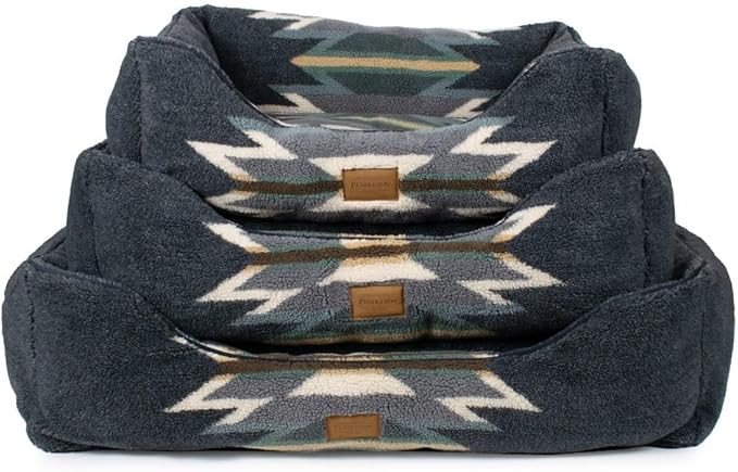 Pendleton Berber Kuddler Dog Bed - Wyeth Trail Oxford, M