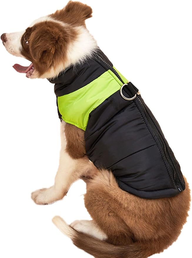 Small Dog Coats Warm Winter Jackets for Small Medium Dogs Puppy Cold Weather Coat Pet Clothes, Light Yellow, Small