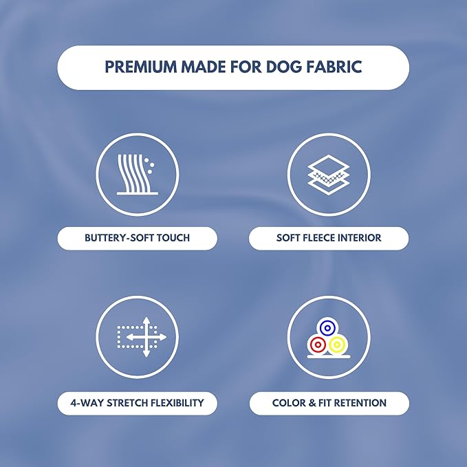 Spark Paws Dog Hoodie – Premium Dog Sweater for Small, Medium, and Large Dogs | Warm Outfits for French Bulldogs, Pitbull, Puppy, Winter Jacket Alternative - Slate Blue - M