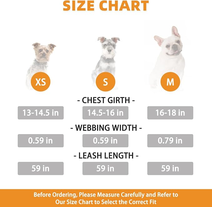 KOOLTAIL Small Dog Harness and Leash Set, Cute Puppy Harness, Step in No Pull Soft Mesh Pet Vest Harness Collar for Small Size Dogs Cats Boy Girl, Plaid Dog Halters for Outdoor Walking, Beige XS