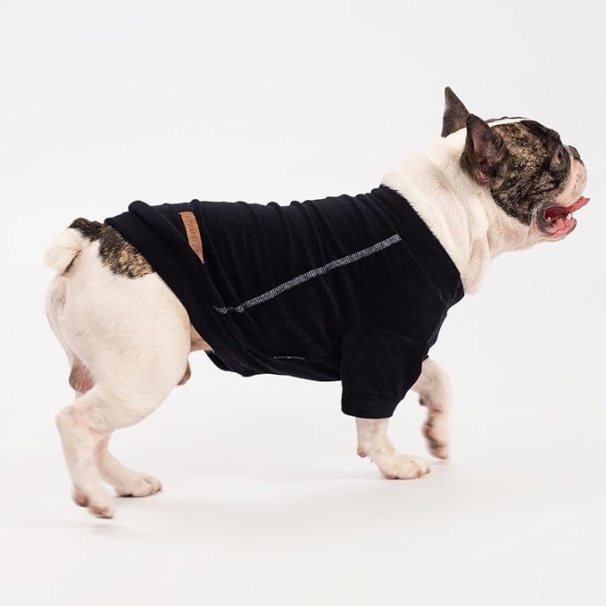 Fitwarm 3 Pack Classic Fleece Dog Sweater, Winter Clothes for Small Dogs Boy Girl, Turtleneck Dog Sweatshirt, Pet Pullover Jumper, Cat Apparel, Black, Olive Green, Cream, XXL