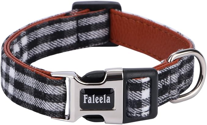 Faleela Soft &Comfy Bowtie Dog Collar,Detachable and Adjustable Bow Tie Collar,for Small Medium Large Pet (Small (Pack of 1), Black and Whit)