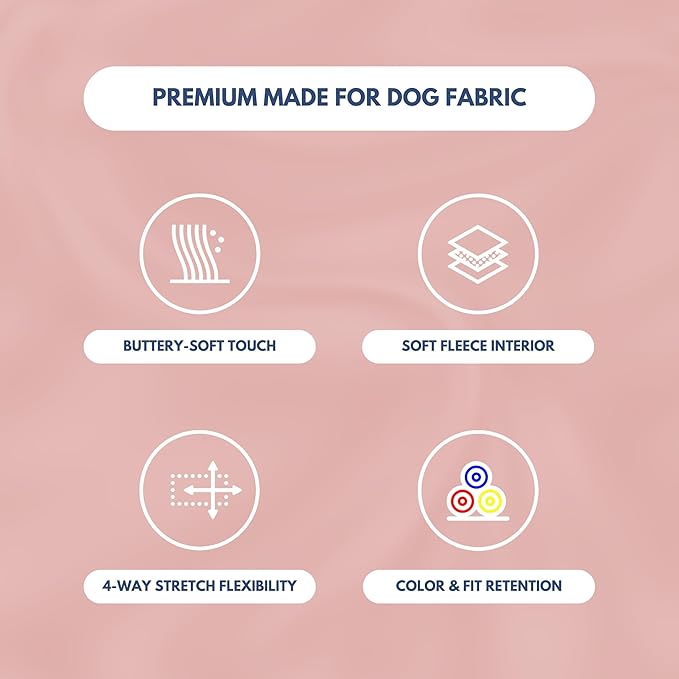 Spark Paws Dog Hoodie – Premium Dog Sweater for Small, Medium, and Large Dogs | Warm Outfits for French Bulldogs, Pitbull, Puppy, Winter Jacket Alternative - Dusty Pink - 3XL