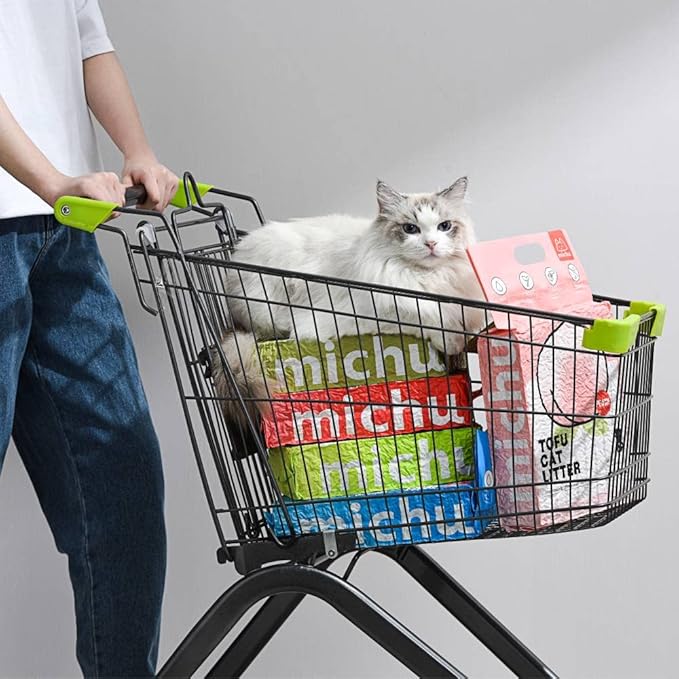 Michu Tofu Cat Litter Natural Clumping Tofu Cat Litter 5.5lb/88oz 5 Scents (Original + Wonder Litter, 2 Pack)