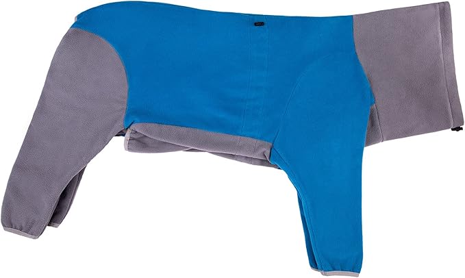 Dog Winter Coat for Large Medium Small Dogs, Warm Fleece High Collar Full Body Dog Jumpsuit Comfortable Onesie Apparel (Blue, 7X-Large)