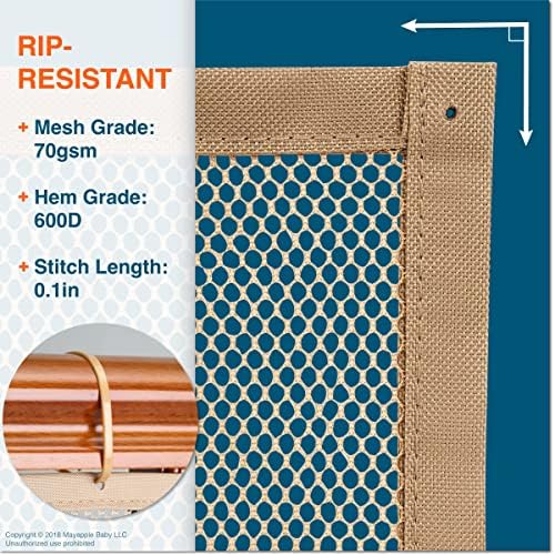 Roving Cove Baby Proof Stair Banister Guard and Mesh Netting, 10ft x 3ft