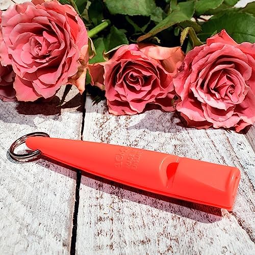 ACME THE Dog Training Whistle Number 210.5 High Pitch, Single Note | Good Sound Quality, Weather-Proof Whistles | Designed and Made in The UK (Coral)