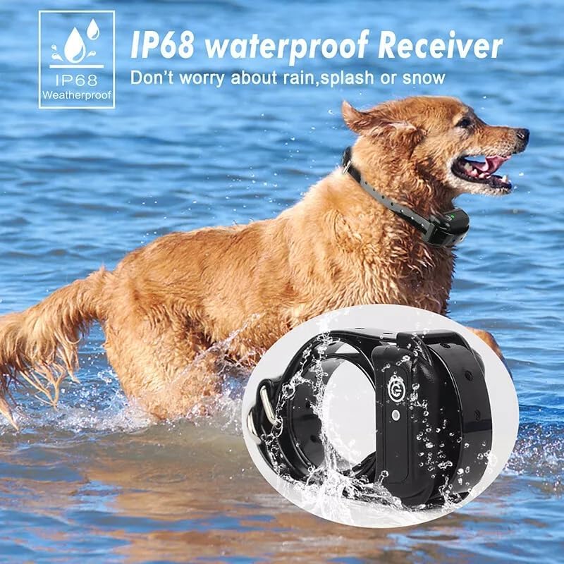 Wireless Dog Fence, Rechargeable Waterproof Shock Collar - Electric Pet Fence for Stubborn Dogs - Safe Effective No Randomly Over Correction - Boundary Fence System for All Dogs,for3dogs