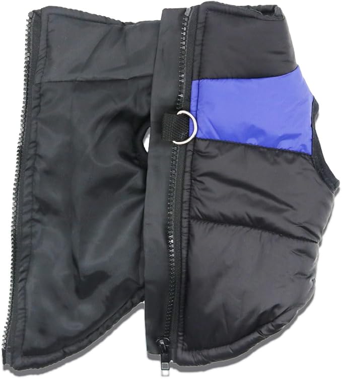 Small Dog Coats Warm Winter Jackets for Small Medium Dogs Puppy Cold Weather Coat Pet Clothes, Blue, X-Large