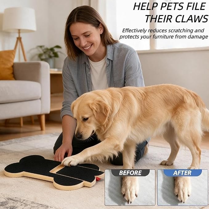 Dog Nail Scratch Board with Treat Slot,Treat Dispensing Toys