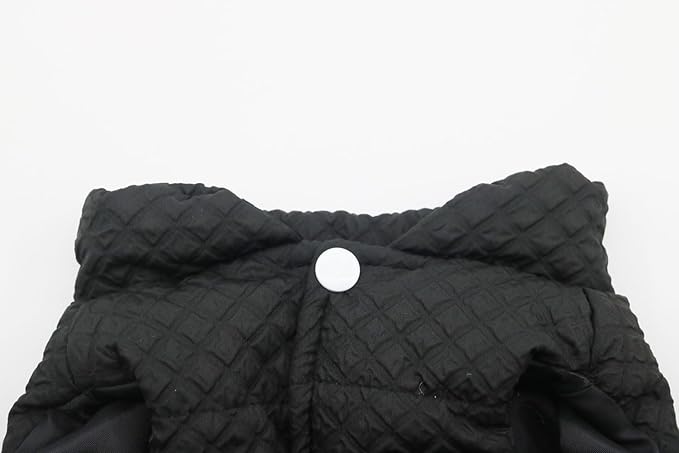 Soft Warm Small Dog Coats Lightweight Pet Dog Winter Jackets for Small Medium Dogs Puppy Cold Weather Coat Pet Clothes, Black, Small