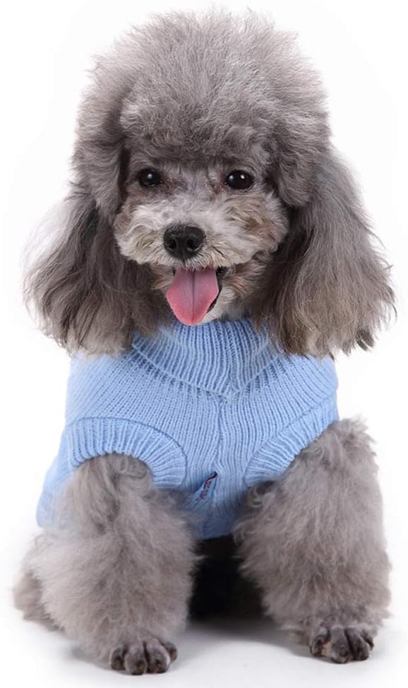 Dog Sweater, Warm Dog Sweaters for Small Dogs Medium Large Dogs, Cute Winter Classic Turtleneck Pet Sweater Cat Sweater Dog Clothes Coat Dog Christmas Sweaters for Girls Boys Dog Puppy Cat