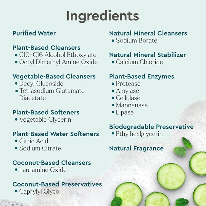 Puracy Pet Stain and Odor Remover - Enzyme Cleaner for Dog Urine and Poop Carpet - Cat Pee Enzyme for Cat Urine Cleaner Destroyer - Cucumber & Mint, 25oz