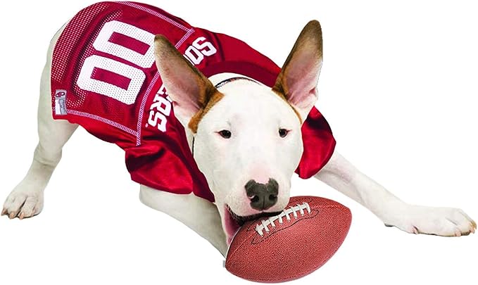 Pets First NCAA College Oklahoma Sooners Mesh Jersey for DOGS & CATS, Large. Licensed Dog Jersey with your Favorite Football/Basketball College Team