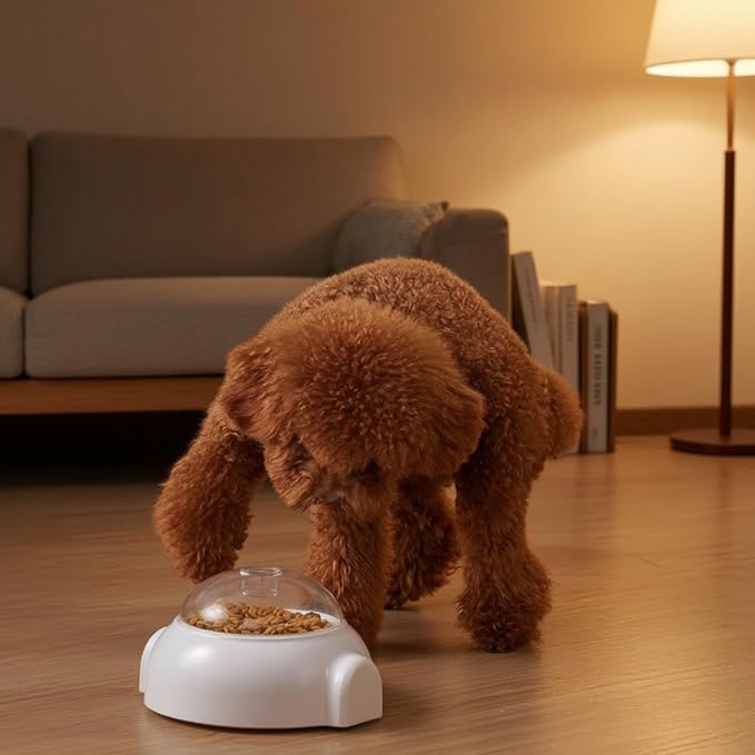 Pet Treat Dispenser with Wheels Transparent Dog Slow Toy Dog Puzzle Toy for Pets, Engaging Activity