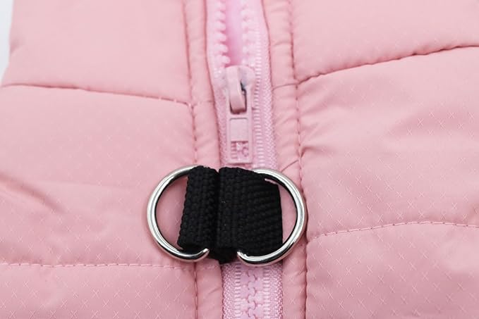 Small Dog Coats Warm Winter Dog Jacket Pet Chihuahua Jackets Puppy Cold Weather Coat Pet Clothes for Small Dogs, Pink, X-Large