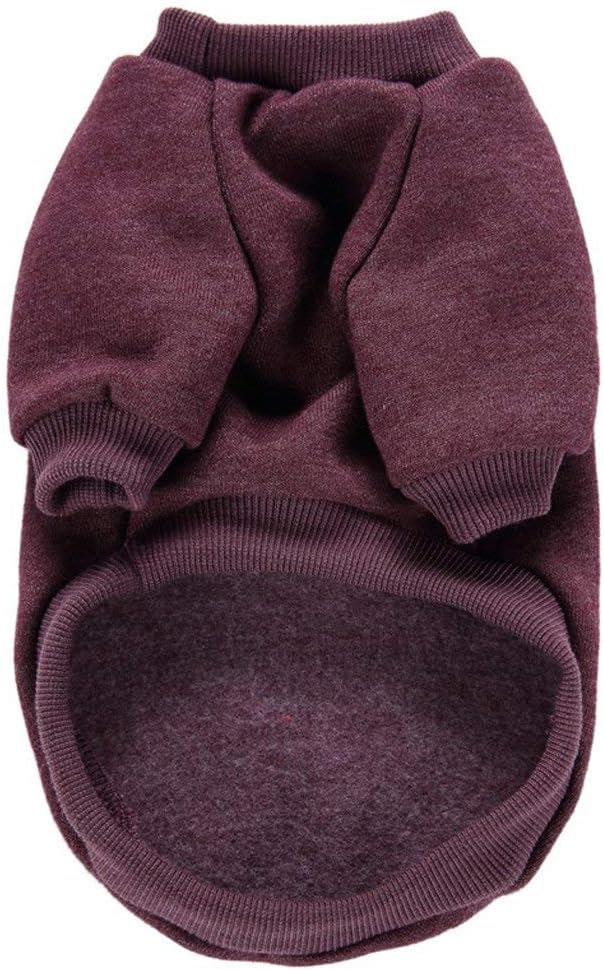 Jecikelon Dog Clothes Dogs Sweater Soft Puppies Clothing Winter Puppy Sweaters Warm Outfit for Dogs Small XXS XS Cat Apparel (Brown, XX-Small)