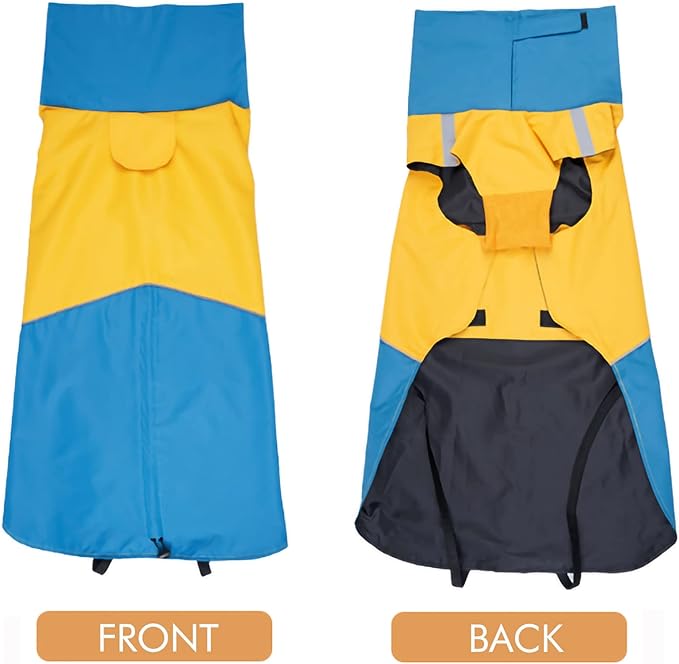 Windproof Dog Winter Jackets - Outdoor Coats with Waterproof Protection, Cold Weather Coats for Dogs, Leash Hole, by XL