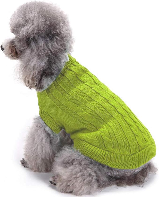 Dog Sweater for Small, Medium, Large Dogs - Warm Winter Classic Turtleneck Pet Clothes Coat for Puppies, Cats - Cute Christmas Sweaters for Girls Boys