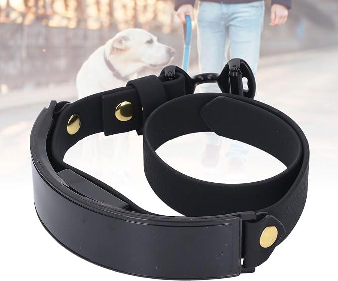 LED Dog Collar with DIY Smart Screen, Rechargeable Light Up Pet Collar, Glowing in Dark for Night Walks, APP Controlled Display Modes, PU Leather Comfort Fit for Small (Red Light)