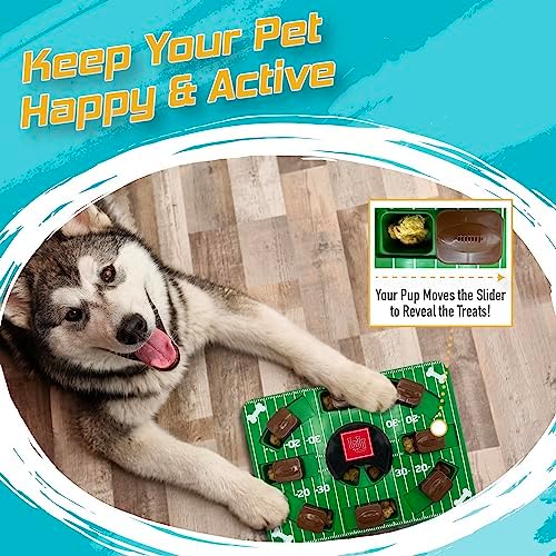 Pets First NCAA Utah Utes Puzzle Toy, Puzzle Treat Dog Toy, Interactive Dog Treat Toy, Dog Puzzle Feeding Slow Toy