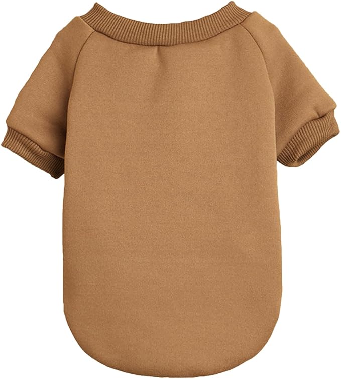 Puppy Sweater for Small Dogs Clothes Warm Winter Cat Clothe Pet Sweatshirt Knitwear Doggie Kitten Clothing, Coffee, X-Large