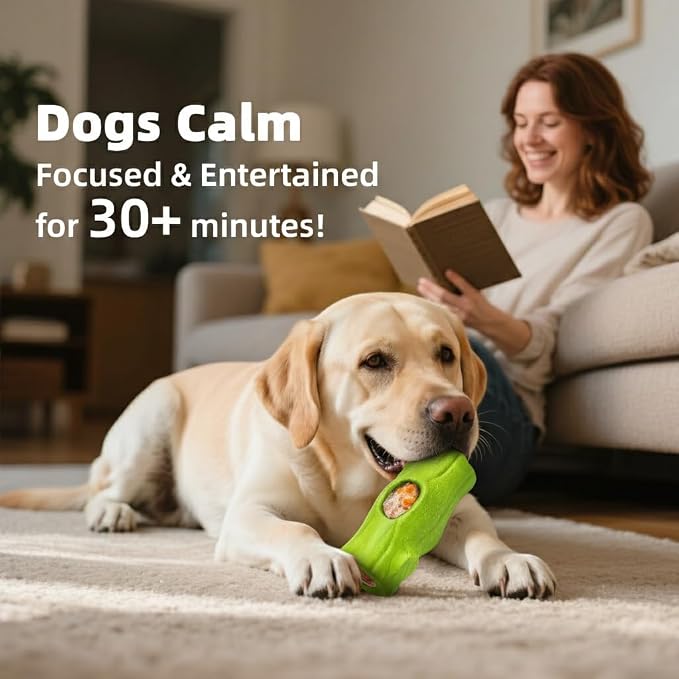 2 Pack Dog Toys for Aggressive Chewers Green & Blue