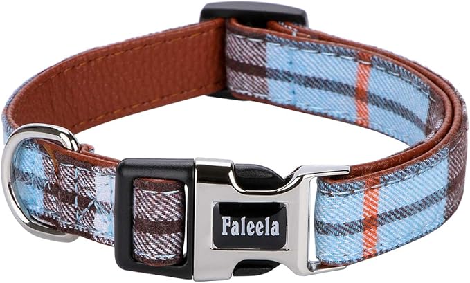 Faleela Soft &Comfy Bowtie Dog Collar,Detachable and Adjustable Bow Tie Collar,for Small Medium Large Pet (S, Blue)
