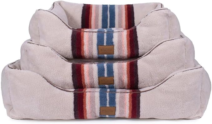 Pendleton Berber Kuddler Dog Bed - Serape Rosewood, XL