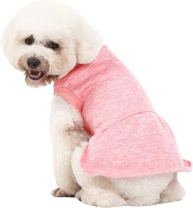 Dog Sweater, Dog Sweaters for Small Dogs, 2, 3 Pack Warm Soft Pet Clothes for Puppy, Medium Large Cat, Dogs Girl or Boy, Dog Shirt for Winter Christmas (Dress Pink+Purple+HotPink, X-Small)
