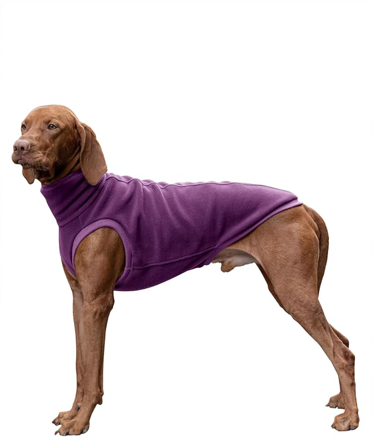 Haloumoning Fleece Dog Sweater Turtleneck Pullover Sweatshirt Pet Winter Warm Clothes