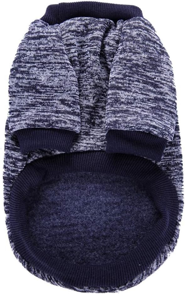 Jecikelon Dog Clothes Dogs Sweater Soft Puppies Clothing Winter Puppy Sweaters Warm Outfit for Dogs Small XXS XS Cat Apparel (Navy Blue, XS)