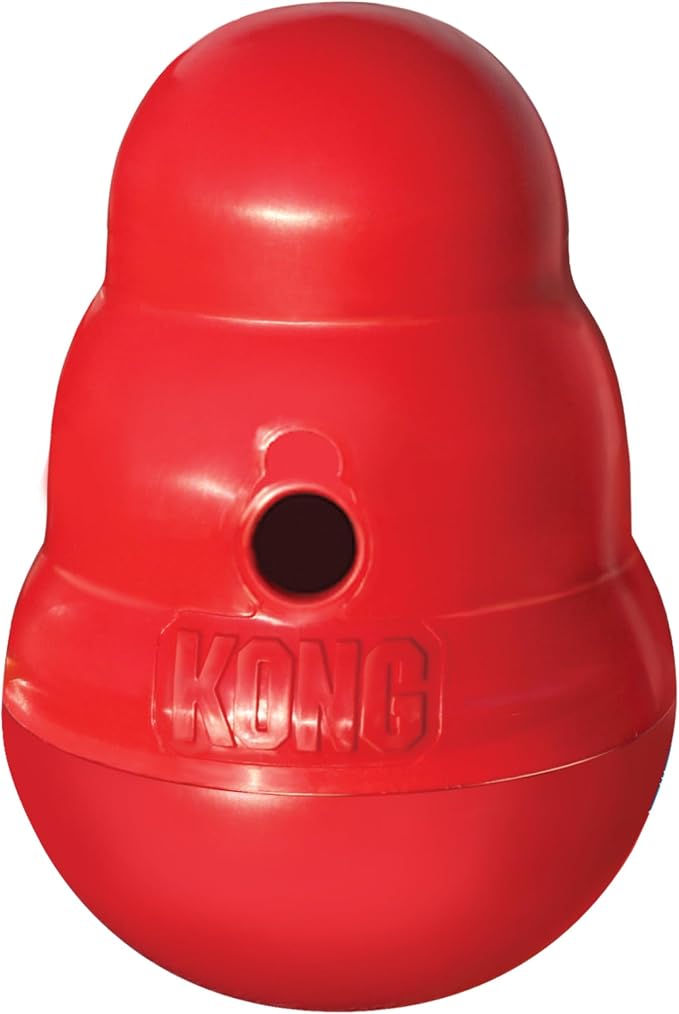 KONG Wobbler, Interactive Treat-Dispensing Dog Toy, for Medium/Small Dogs | Interactive Treat-Dispensing Toy & Slow Feeder That Supports Healthy Eating & Keeps Dogs Mentally Busy