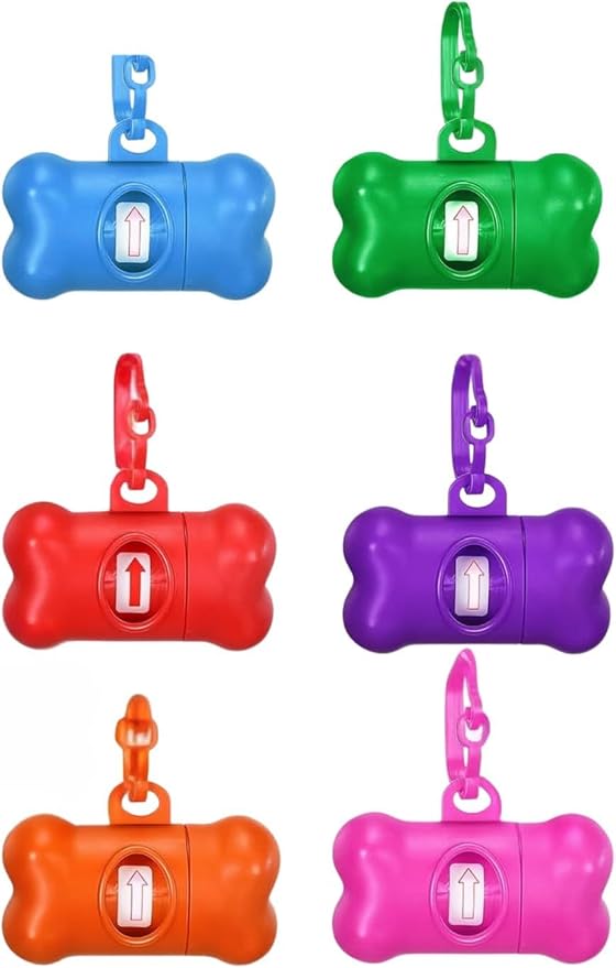 Wiggles & Wags Freeze Dried Salmon Crunchy Dog Treats. Plus Colors Vary Bone Shaped Dispenser & Dog Waste Roll. (1-4 oz) 113g Bag.