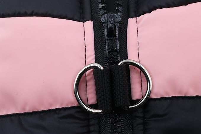 Small Dog Coats Warm Winter Jackets for Small Medium Dogs Puppy Cold Weather Coat Pet Clothes, Pink, X-Small