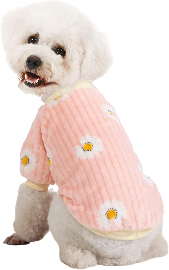 Dog Sweater, Dog Sweaters for Small Dogs, 2, 3 Pack Warm Soft Pet Clothes for Puppy, Medium Large Cat, Dogs Girl or Boy, Dog Shirt for Winter Christmas (Pink+Purple+Yellow, XX-Large)